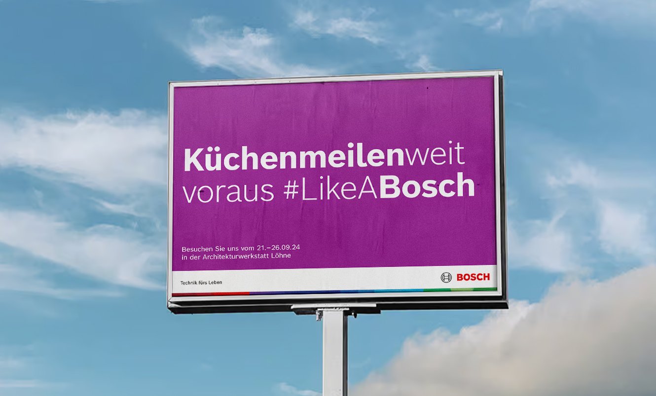Out-of-Home-Motiv einer Hausgeräte-Kampagne